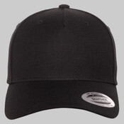 Premium Five-Panel Curved Visor Snapback Cap