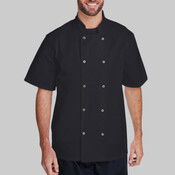 Ten Studded Front Chef Short Sleeve Coat