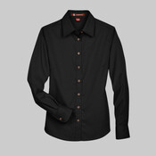 Women's Easy Blend™ Long Sleeve Twill Dress Shirt with Stain-Release