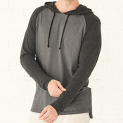 Fine Jersey Hooded Long Sleeve Raglan T-Shirt