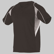 Youth Two Button Henley Baseball Jersey